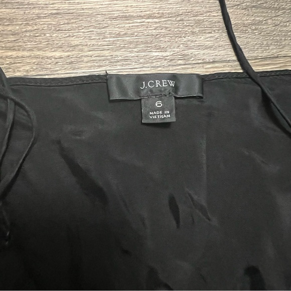 J. Crew Gwyneth Cupro-blend Slip Dress Black Size 6 - Picture 7 of 7